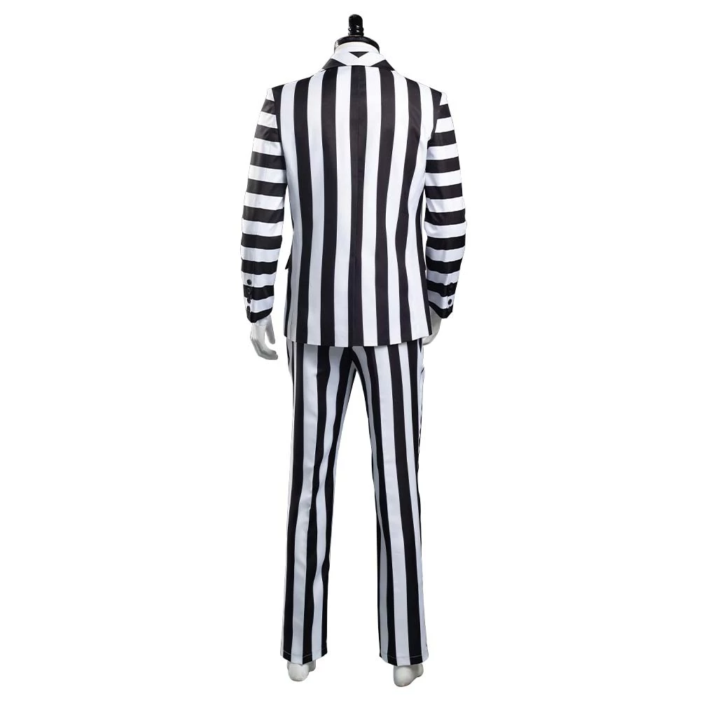 NewCosplay Beetlejuice Adam Men Black And White Striped Suit Jacket Shirt Pants Outfits Halloween Carnival Costume Cosplay Costume New Arrivals 6 NewCosplay Beetlejuice Adam Men Black And White Striped Suit Jacket Shirt Pants Outfits Halloween Carnival Costume Cosplay Costume New Arrivals