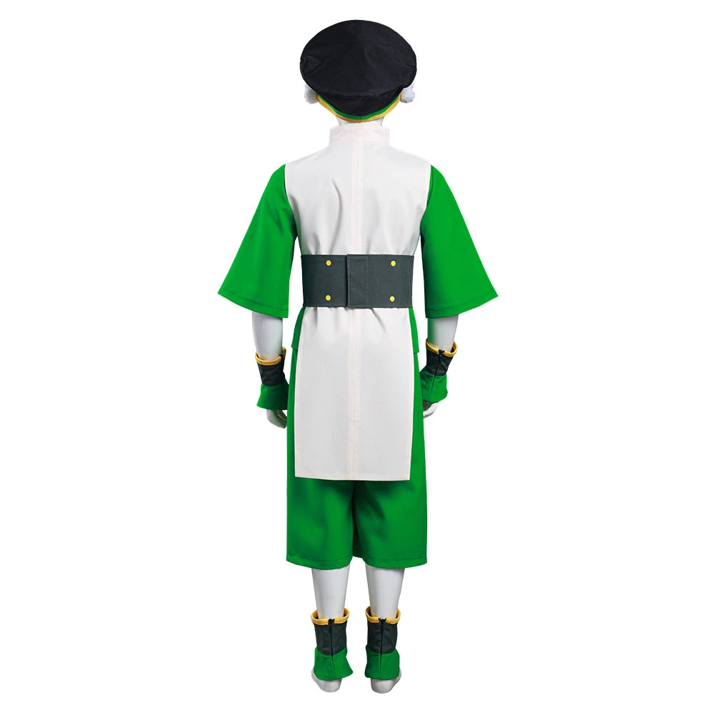 NewCosplay New Arrivals Avatar: The Last Airbender Toph Bengfang Vest Pants Cosplay Costume For Kids Children 6 NewCosplay New Arrivals Avatar: The Last Airbender Toph Bengfang Vest Pants Cosplay Costume For Kids Children