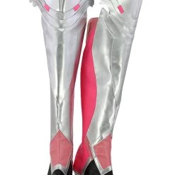 New Cosplaysky New Arrivals Overwatch Mercy Angela Ziegler Outfit Pink Mercy Skin Cosplay Shoes Boots