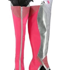 New Cosplaysky New Arrivals Overwatch Mercy Angela Ziegler Outfit Pink Mercy Skin Cosplay Shoes Boots
