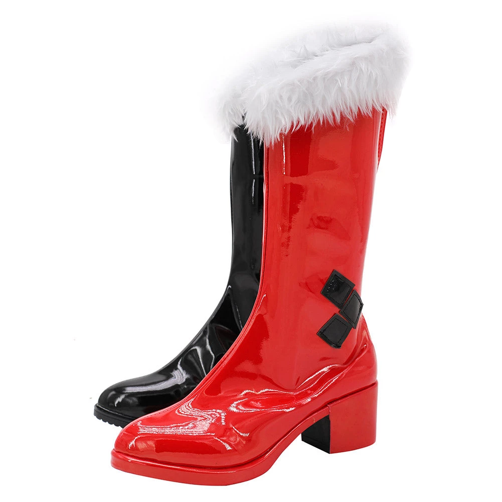 NewCosplay Harley Quinn Cosplay Shoes Boots Halloween Costumes Accessory Custom Made New Arrivals 4 NewCosplay Harley Quinn Cosplay Shoes Boots Halloween Costumes Accessory Custom Made New Arrivals
