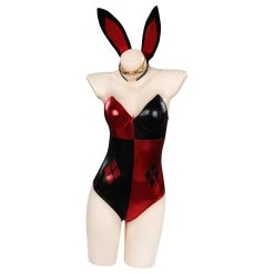 NewCosplay Harley Quinn Bunny Girl Jumpsuit Outfits Christmas Carnival Suit Cosplay Costume