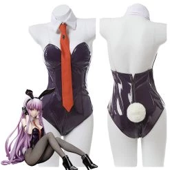 NewCosplay Danganronpa Kirigiri Kyouko Bunny Girl Jumpsuit Outfits Cosplay Costume Halloween Carnival Suit New Arrivals