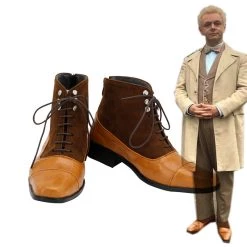 New Cosplaysky New Arrivals Good Omens Angel Aziraphale Cospaly Shoes