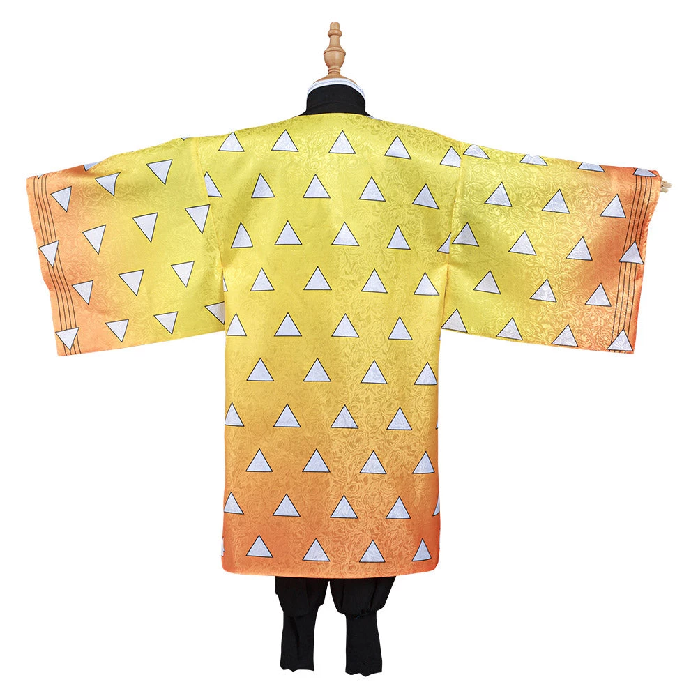 NewCosplay New Arrivals Demon Slayer: Kimetsu No Yaiba Agatsuma Zenitsu Kids Children Cosplay Costume 6 NewCosplay New Arrivals Demon Slayer: Kimetsu No Yaiba Agatsuma Zenitsu Kids Children Cosplay Costume