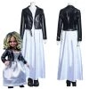 NewCosplay Bride Of Chucky Tiffany Outfit Long Dress Ver Halloween Carnival Suit Cosplay Costume