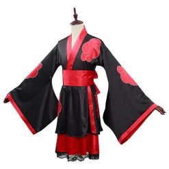 NewCosplay NARUTO Akatsuki Kimono Dress Outfits Halloween Carnival Suit Cosplay Costume