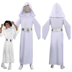 NewCosplay Star Wars Leia Princess Kids Children Halloween Carnival Suit Cosplay Costume