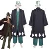 NewCosplay New Arrivals Anime Bleach Urahara Kisuke Coat Pants Hat Outfits Halloween Carnival Suit Cosplay Costume