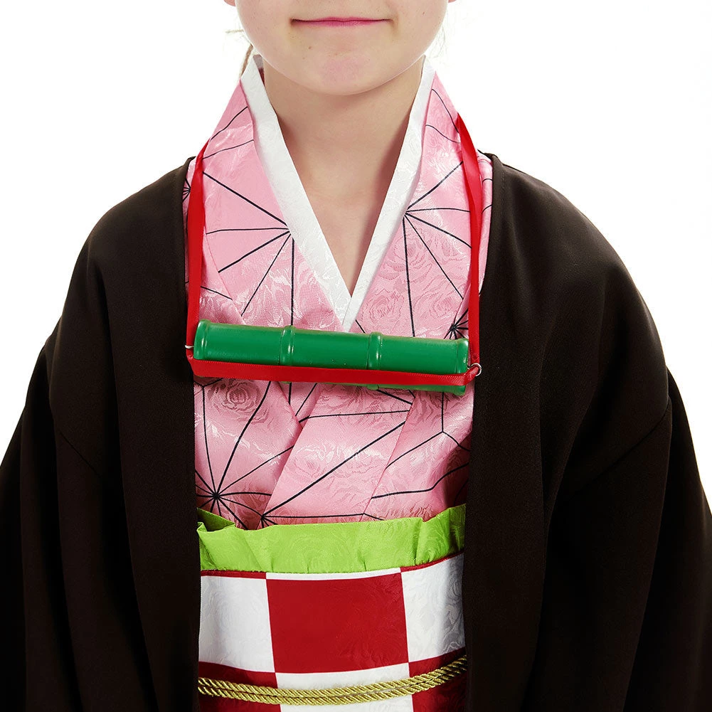 NewCosplay New Arrivals Demon Slayer: Kimetsu No Yaiba Kamado Nezuko Kids Kimono Anime Cosplay Costume 7 NewCosplay New Arrivals Demon Slayer: Kimetsu No Yaiba Kamado Nezuko Kids Kimono Anime Cosplay Costume
