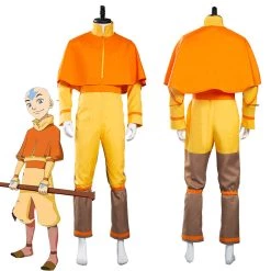 NewCosplay Avatar: The Last Airbender Avatar Aang Jumpsuit Outfits Halloween Carnival Suit Cosplay Costume