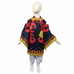 NewCosplay Demon Slayer Kamado Tanjuurou Kids Kimono Outfits Halloween Carnival Costume Cosplay Costume