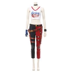 NewCosplay Suicide Squad: Kill The Justice League-Harleen Quinzel T-shirt Pants Outfits Halloween Carnival Suit Cosplay Costume