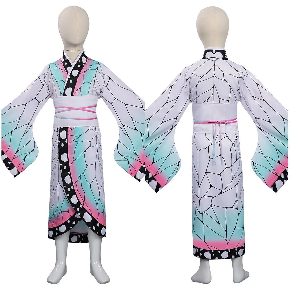 NewCosplay New Arrivals Demon Slayer: Kimetsu No Yaiba Kochou Shinobu Original Design Cosplay Costume For Kids Children - Cossky® 3 NewCosplay New Arrivals Demon Slayer: Kimetsu No Yaiba Kochou Shinobu Original Design Cosplay Costume For Kids Children - Cossky®