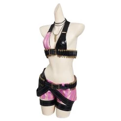 NewCosplay LoL Jinx League Of Legends Skin Outfits Halloween Carnival Suit Cosplay Costume