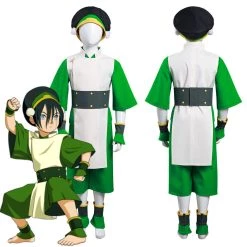 NewCosplay New Arrivals Avatar: The Last Airbender Toph Bengfang Vest Pants Cosplay Costume For Kids Children