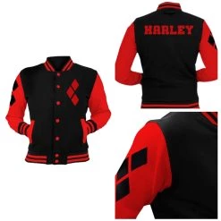 NewCosplay New Arrivals Suicide Squad Harley Quinn Hoodie Jacket Coat Cosplay Costume