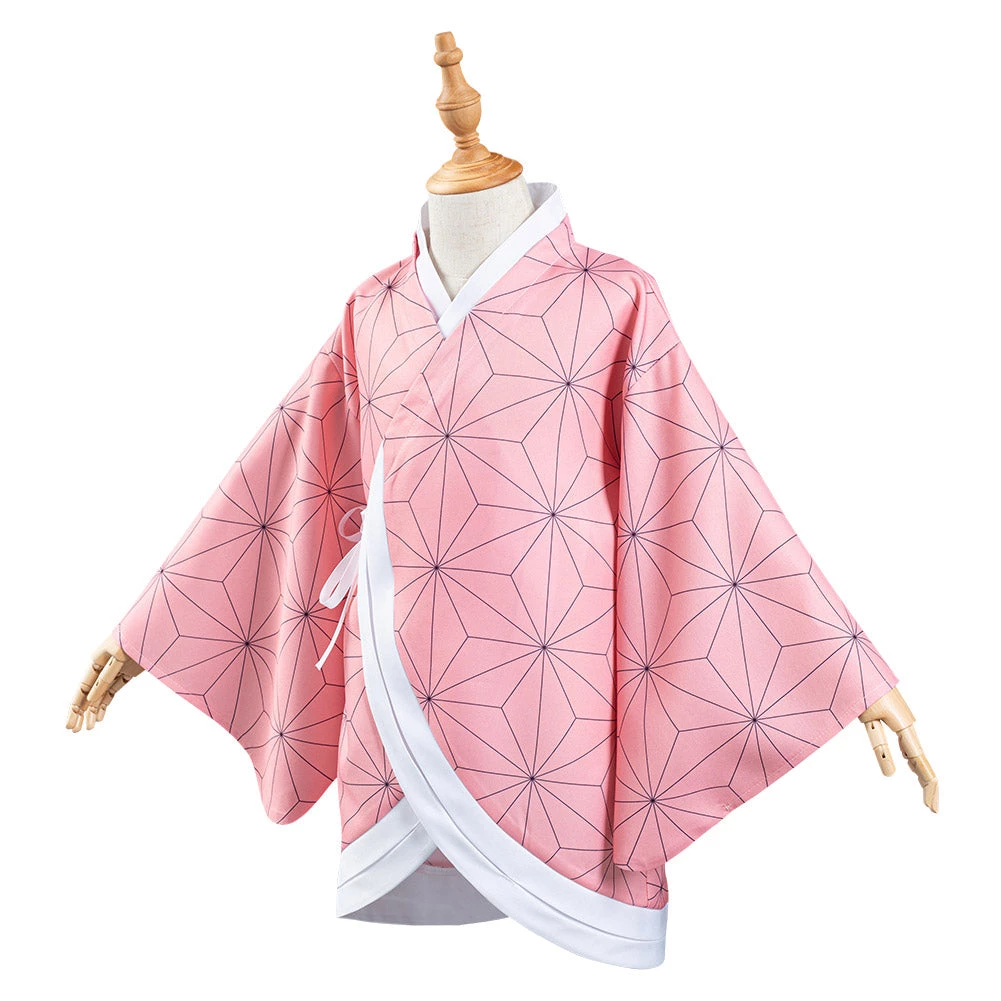 NewCosplay New Arrivals Demon Slayer: Kimetsu No Yaiba Kamado Nezuko Kids Children Kimono Coat Cosplay Costume 5 NewCosplay New Arrivals Demon Slayer: Kimetsu No Yaiba Kamado Nezuko Kids Children Kimono Coat Cosplay Costume
