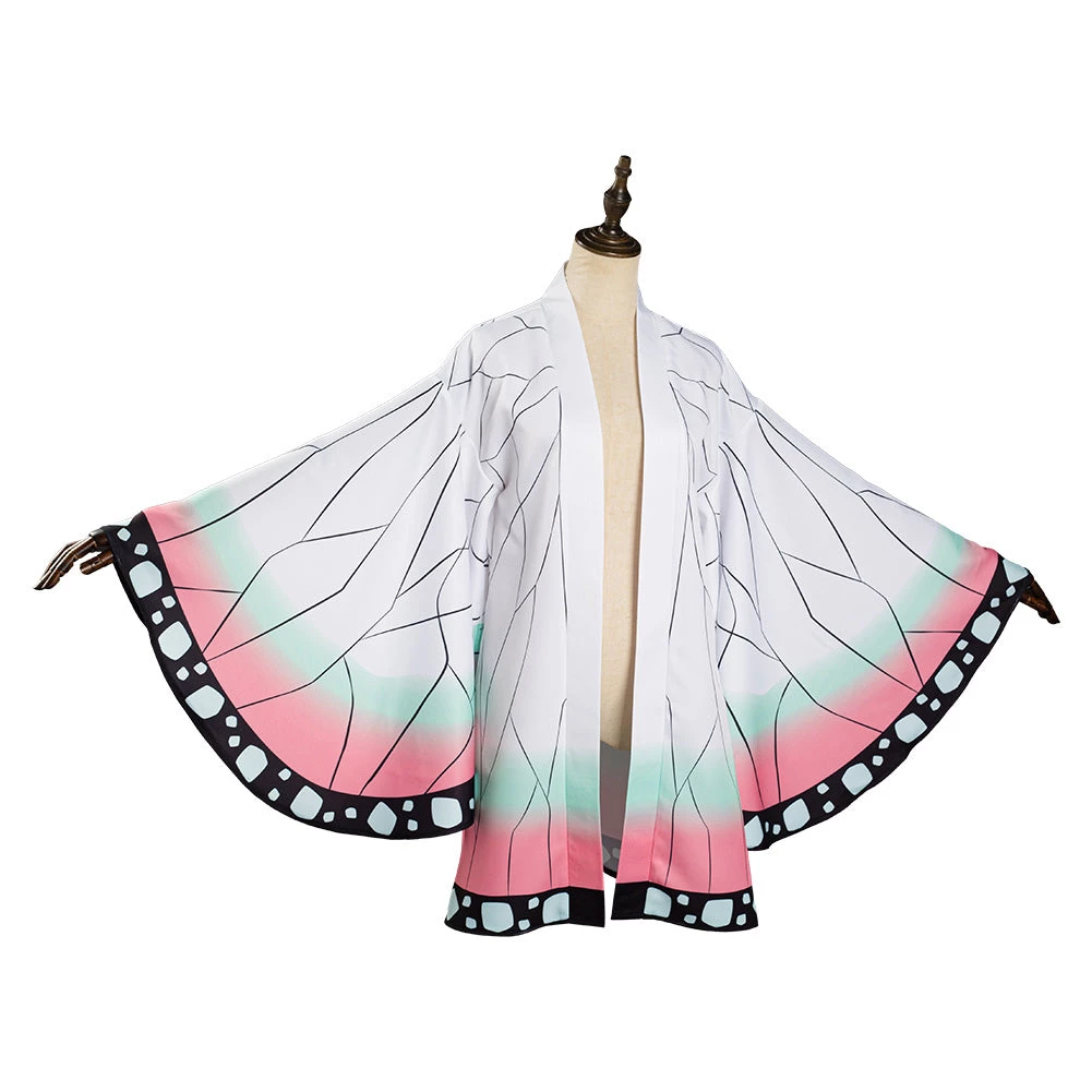 NewCosplay Demon Slayer: Kimetsu No Yaiba Kochou Shinobu Kimono Coat Cosplay Costume 6 NewCosplay Demon Slayer: Kimetsu No Yaiba Kochou Shinobu Kimono Coat Cosplay Costume