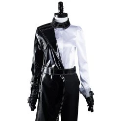 NewCosplay Cruella Black White Shirt Coat Pants Outfits Halloween Carnival Suit Cosplay Costume 15 NewCosplay Cruella Black White Shirt Coat Pants Outfits Halloween Carnival Suit Cosplay Costume
