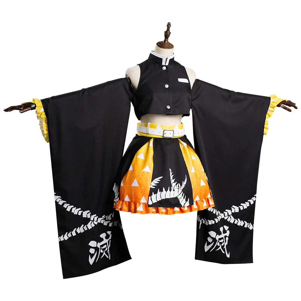 NewCosplay Anime Demon Slayer: Kimetsu No Yaiba Agatsuma Zenitsu Original Design Cosplay Costume New Arrivals 7 NewCosplay Anime Demon Slayer: Kimetsu No Yaiba Agatsuma Zenitsu Original Design Cosplay Costume New Arrivals
