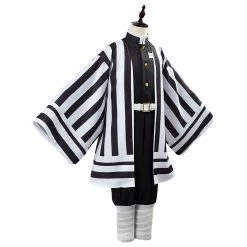 NewCosplay Anime Demon Slayer Kimetsu No Yaiba Iguro Obanai Uniform Outfit Cosplay Costume For Kids Children New Arrivals