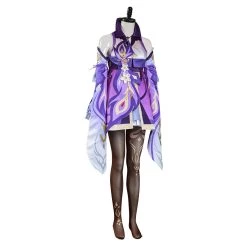 NewCosplay Game Genshin Impact Keqing Dress Outfits Halloween Carnival Suit Cosplay Costume New Arrivals