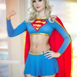 NewCosplay New Arrivals DC Comics Supergirl Cosplay Costume Separated Version