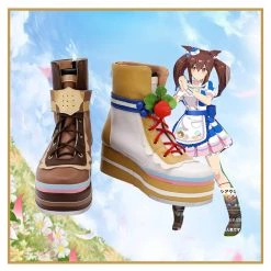 NewCosplay New Arrivals Pretty Derby Hishi Akebono Boots Halloween Costumes Accessory Custom Made Cosplay Shoes