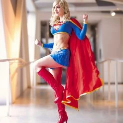 NewCosplay New Arrivals DC Comics Supergirl Cosplay Costume Separated Version