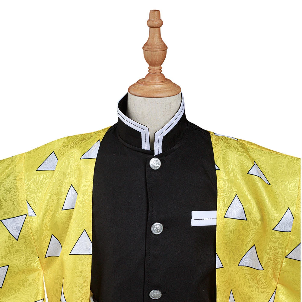 NewCosplay New Arrivals Demon Slayer: Kimetsu No Yaiba Agatsuma Zenitsu Kids Children Cosplay Costume 8 NewCosplay New Arrivals Demon Slayer: Kimetsu No Yaiba Agatsuma Zenitsu Kids Children Cosplay Costume