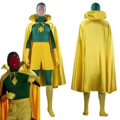 NewCosplay WandaVision Vision Cosplay Costume Outfits Halloween Carnival Suit New Arrivals