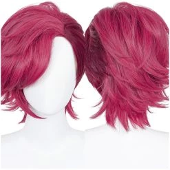 NewCosplay Arcane: League Of Legends LoL Vi Hair Carnival Halloween Party Props Cosplay Wig