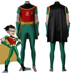 NewCosplay New Arrivals Teen Titans Robin Jumpsuit Outfits Halloween Carnival Costume Cosplay Costume