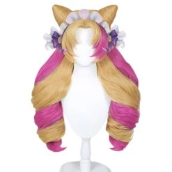 NewCosplay League Of Legends LoL Gwen Heat Resistant Synthetic Hair Carnival Halloween Party Props Cosplay Wig