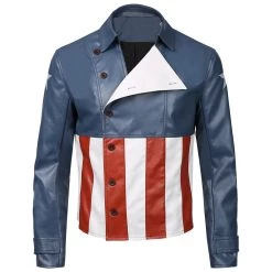 NewCosplay Avengers Game-Captain America Jacket Coat Cosplay Costume