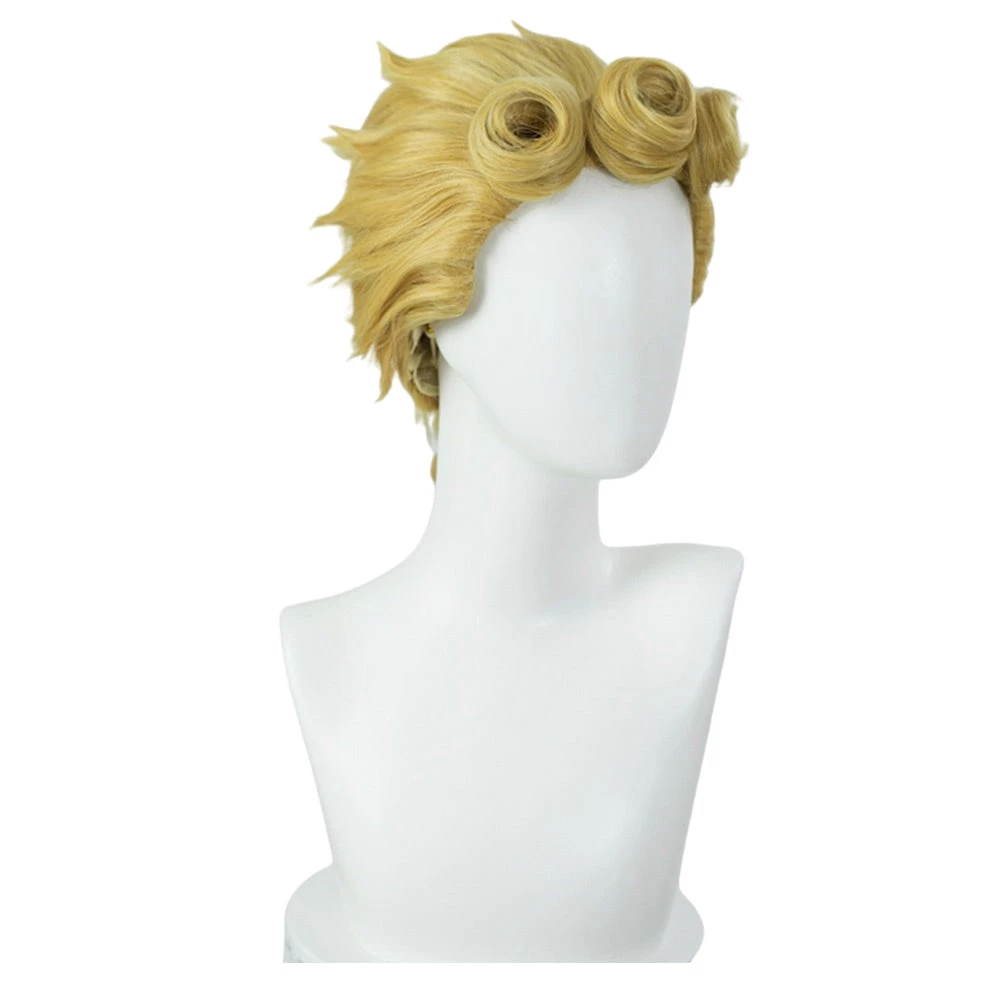 NewCosplay JoJo‘s Bizarre Adventure Golden Wind Giorno Giovanna Hair Carnival Halloween Party Props Cosplay Wig 3 NewCosplay JoJo‘s Bizarre Adventure Golden Wind Giorno Giovanna Hair Carnival Halloween Party Props Cosplay Wig