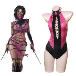 Fandomsky New Arrivals Mortal Kombat Mileena Cosplay Costume Jumpsuit Swimsuit Outfits