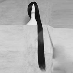 NewCosplay Soul Eater NAKATSUKASA TSUBAKI Black Cosplay Wig 120cm