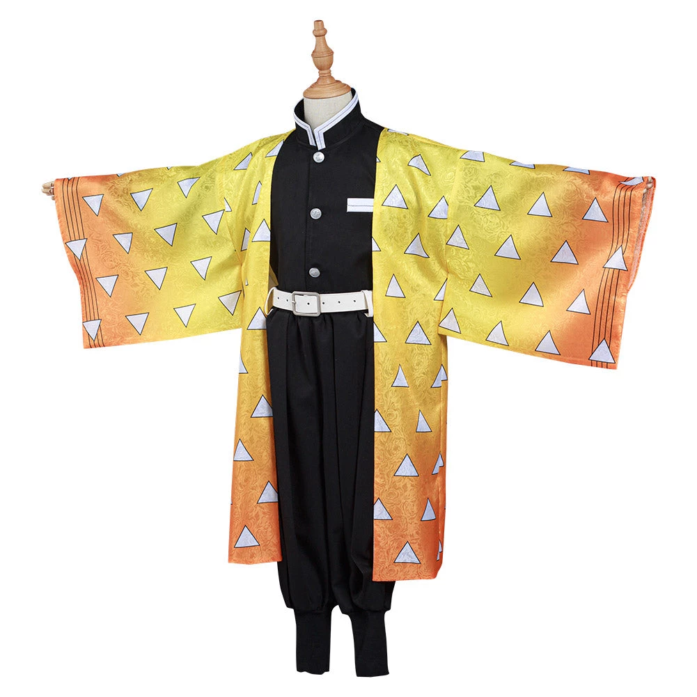 NewCosplay New Arrivals Demon Slayer: Kimetsu No Yaiba Agatsuma Zenitsu Kids Children Cosplay Costume 5 NewCosplay New Arrivals Demon Slayer: Kimetsu No Yaiba Agatsuma Zenitsu Kids Children Cosplay Costume
