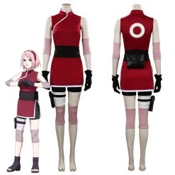 NewCosplay Naruto Haruno Sakura Outfits Halloween Carnival Suit Cosplay Costume New Arrivals
