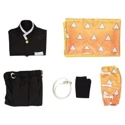 NewCosplay New Arrivals Demon Slayer: Kimetsu No Yaiba Agatsuma Zenitsu Kids Children Cosplay Costume 19 NewCosplay New Arrivals Demon Slayer: Kimetsu No Yaiba Agatsuma Zenitsu Kids Children Cosplay Costume