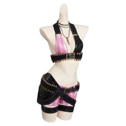 NewCosplay LoL Jinx League Of Legends Skin Outfits Halloween Carnival Suit Cosplay Costume