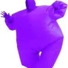 NewCosplay Among Us Adult Size Inflatable Costume Full Body Jumpsuit Purple Version New Arrivals