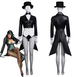 NewCosplay DC Comics Superheroes The Magician Zatanna Zatara Outfits Halloween Carnival Suit Cosplay Costume