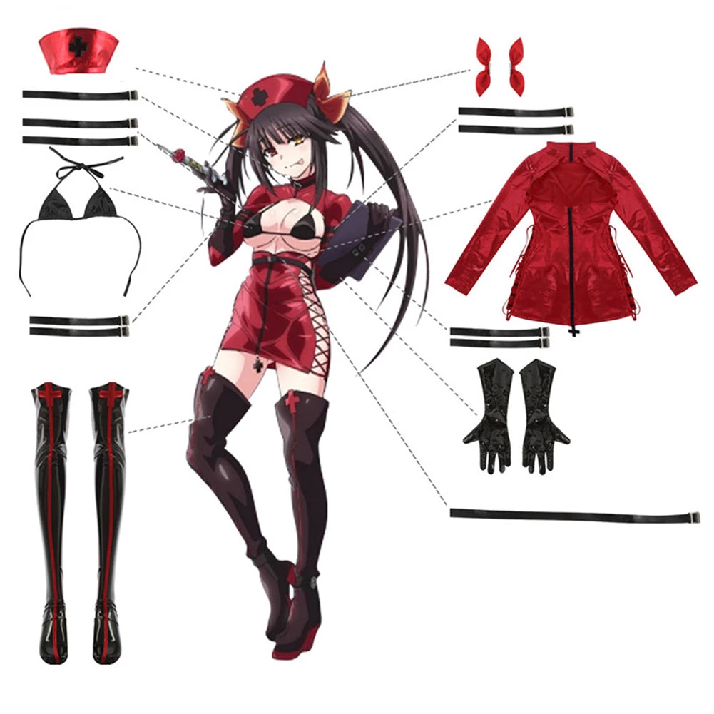 NewCosplay Anime Date A Bullet Tokisaki Kurumi Women Girls Nurse Uniform Outfits Halloween Carnival Costume Cosplay Costume New Arrivals 7 NewCosplay Anime Date A Bullet Tokisaki Kurumi Women Girls Nurse Uniform Outfits Halloween Carnival Costume Cosplay Costume New Arrivals