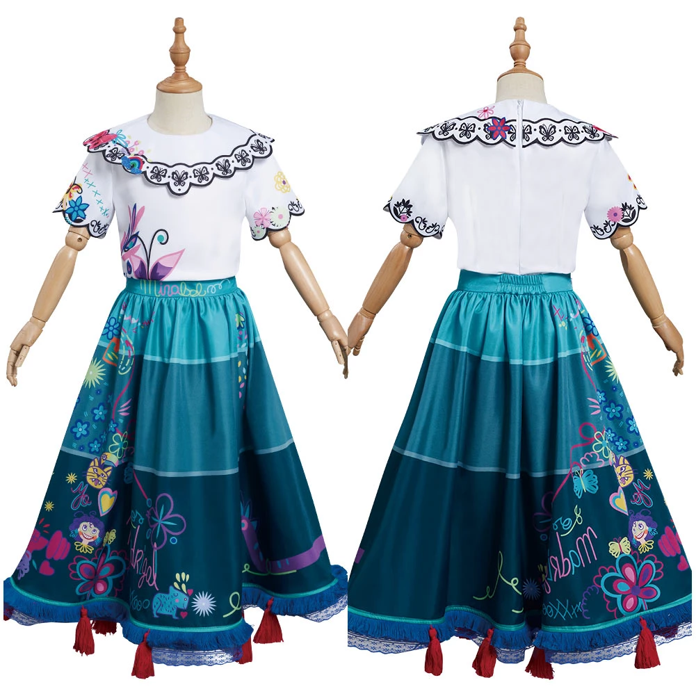 NewCosplay New Arrivals Encanto Mirabel Dress Halloween Carnival Suit Cosplay Costume For Kids Children 3 NewCosplay New Arrivals Encanto Mirabel Dress Halloween Carnival Suit Cosplay Costume For Kids Children
