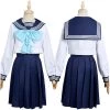 NewCosplay Akebi‘s Sailor Uniform - Komichi Akebi School Uniform Skirt Halloween Carnival Cosplay Costume