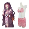 NewCosplay Demon Slayer Kamado Nezuko Original Designers Swimwear Cosplay Costume Summer Swimsuit 2 NewCosplay Demon Slayer Kamado Nezuko Original Designers Swimwear Cosplay Costume Summer Swimsuit