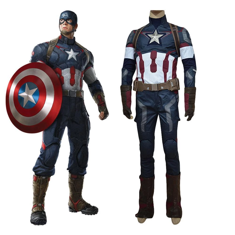 NewCosplay Avengers: Age Of Ultron Captain America Steve Rogers Uniform Outfit Cosplay Costume New Arrivals 4 NewCosplay Avengers: Age Of Ultron Captain America Steve Rogers Uniform Outfit Cosplay Costume New Arrivals